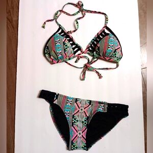 Tribal Twists & Ties Cut-Out Bikini